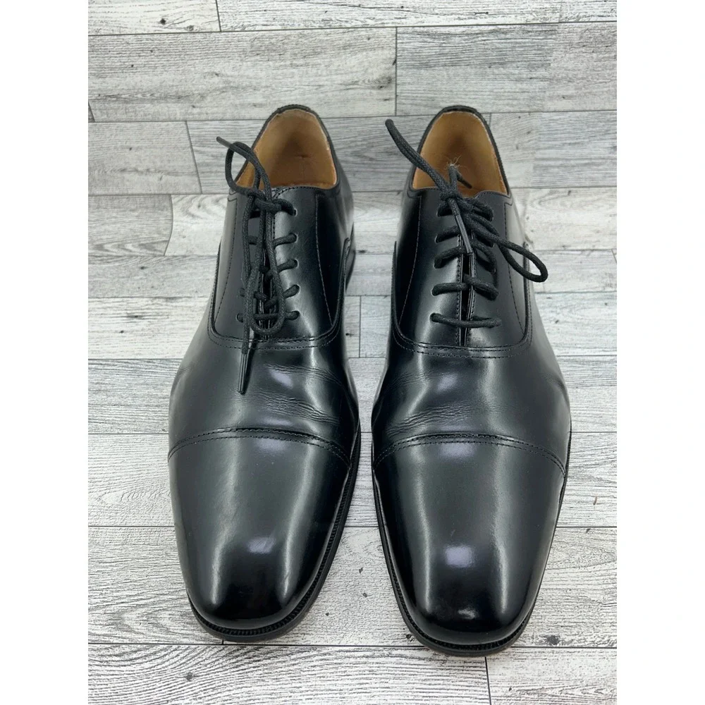 Florsheim Men Black Leather Cap‎ Toe Oxford Dress Shoes 11339-001 Size 9D